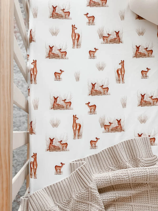 Fawn Fitted Cot Sheet