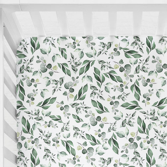 Golden Leaves Fitted Cot Sheet