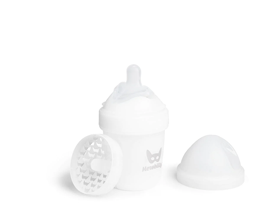 Double Anti-Colic Baby Bottle 140 ml - White