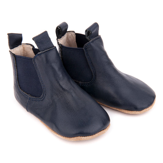 Pre-Walker Leather Boots - Navy
