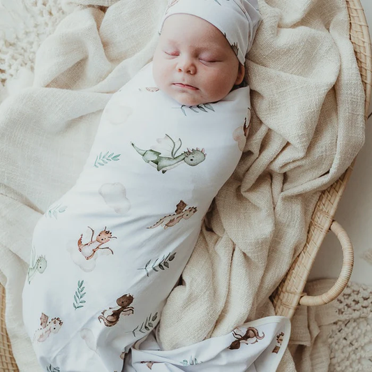 Mystique Jersey Swaddle Wrap with Beanie