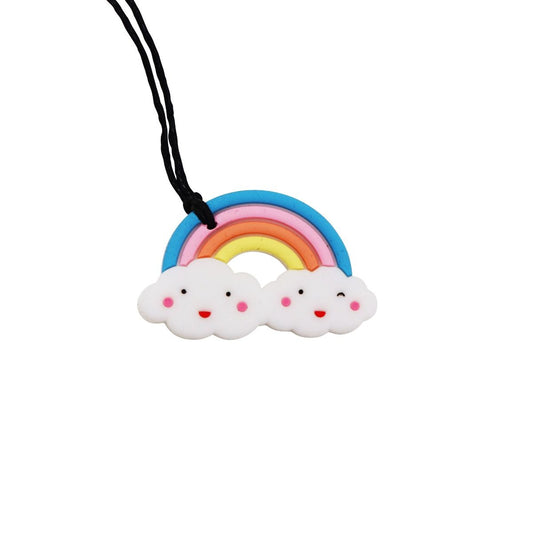 Rainbow Teething Pendant - Pastel